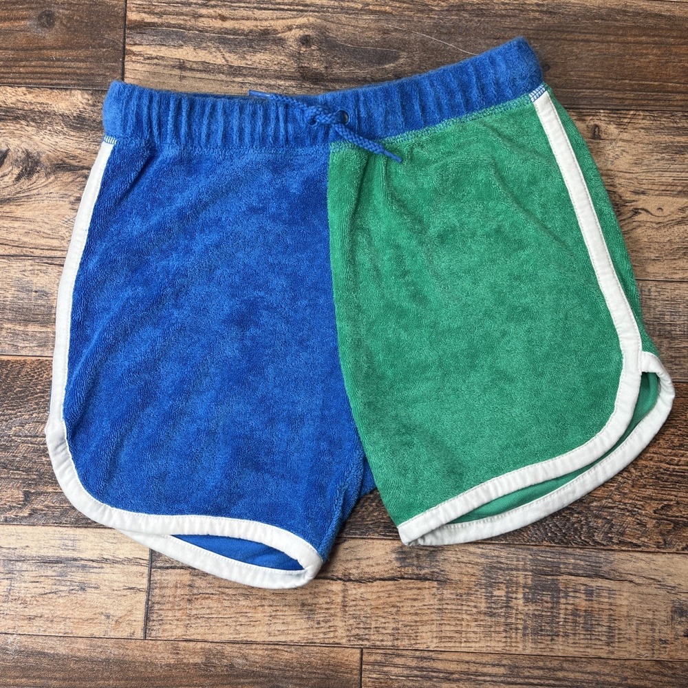 Hanna Andersson Terry Cloth Shorts Girls 6-7 Summer Beach Pool Colorblock